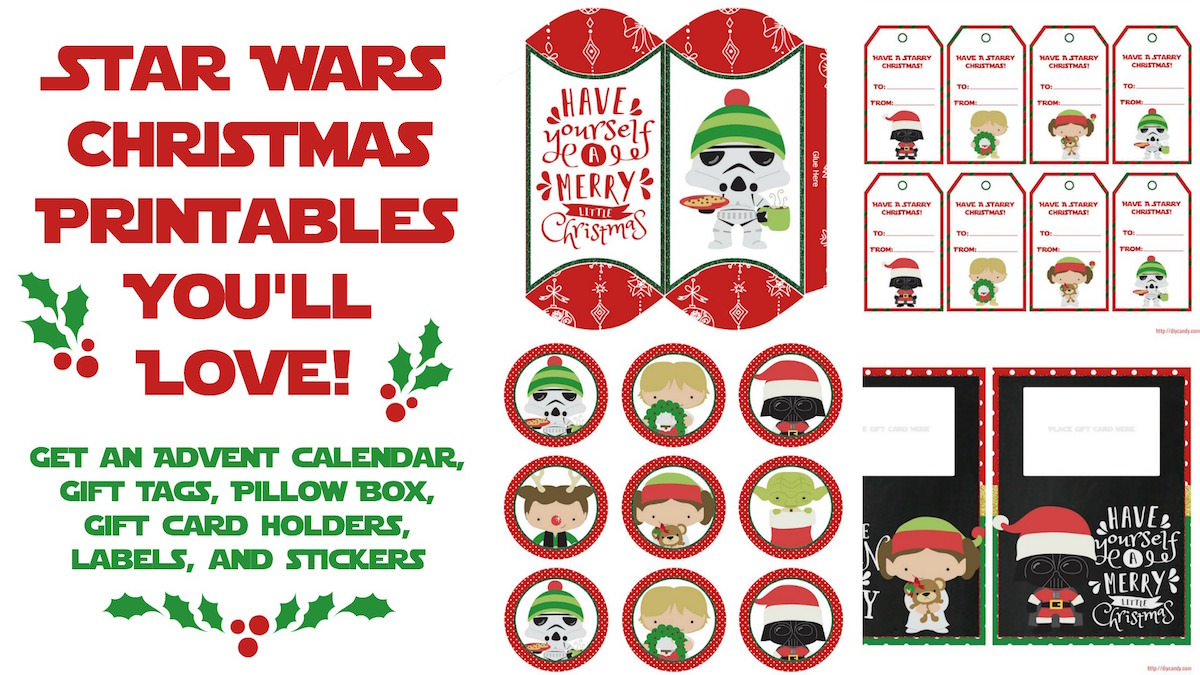 Star Wars Christmas Printables = Best Holiday Ever - Mod Podge Rocks throughout Star Wars Printable Christmas Card