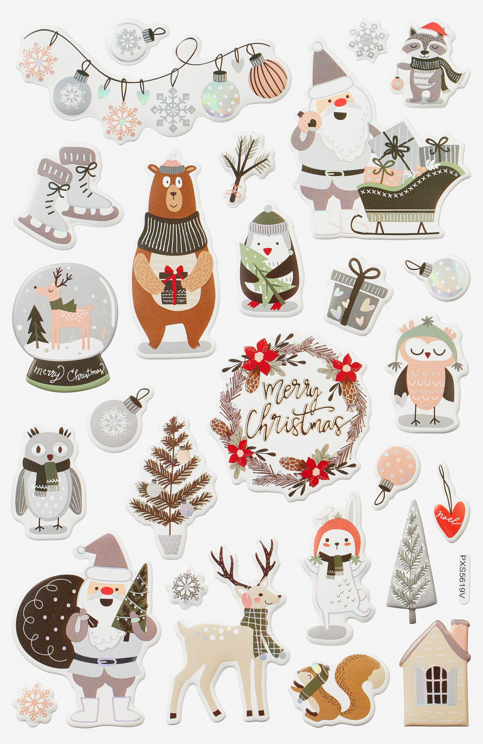 Sticker "Merry Christmas" pertaining to Christmas Printable Stickers