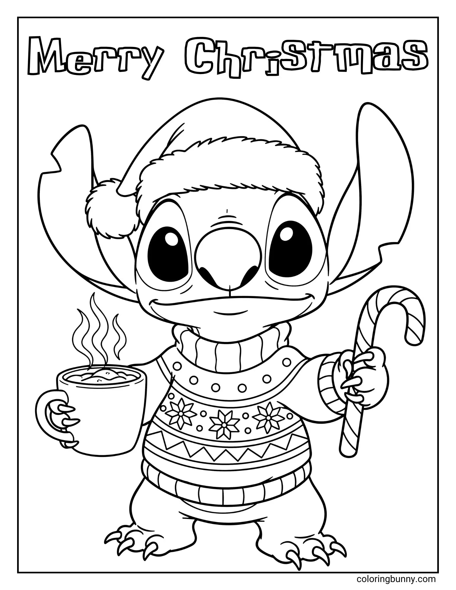 Stitch Christmas Coloring Pages (26 Free Printable Pdfs) for Christmas Coloring Pages Printable
