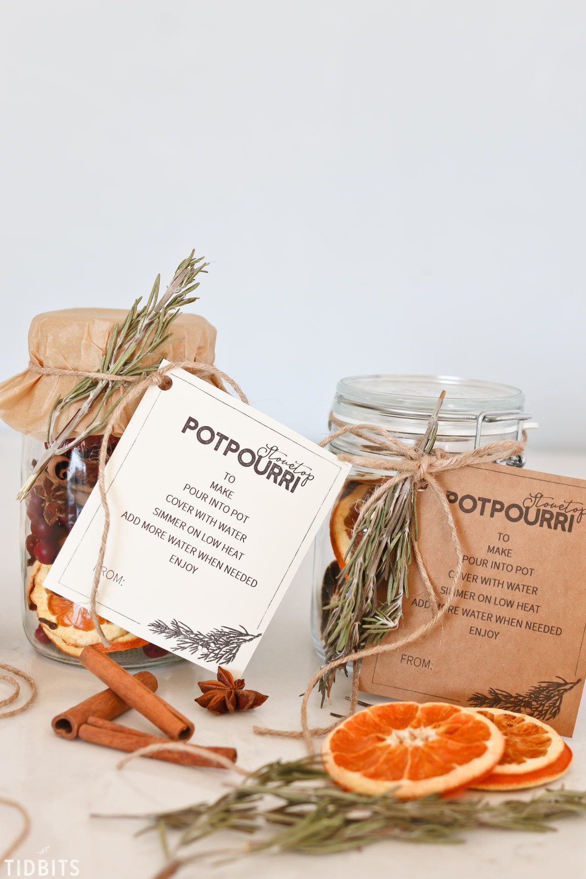 Stovetop Potpourri Printables - Tidbits for Free Printable Christmas Potpourri Tags