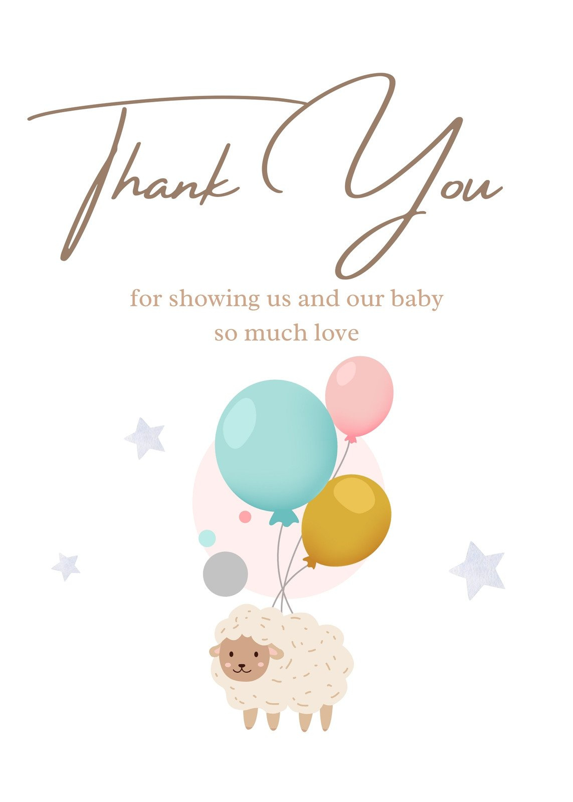 Teddy Bear Thanks For Attending Baby Shower Baby Boy Thank You in Baby Boy Shower Thank You Cards Printable