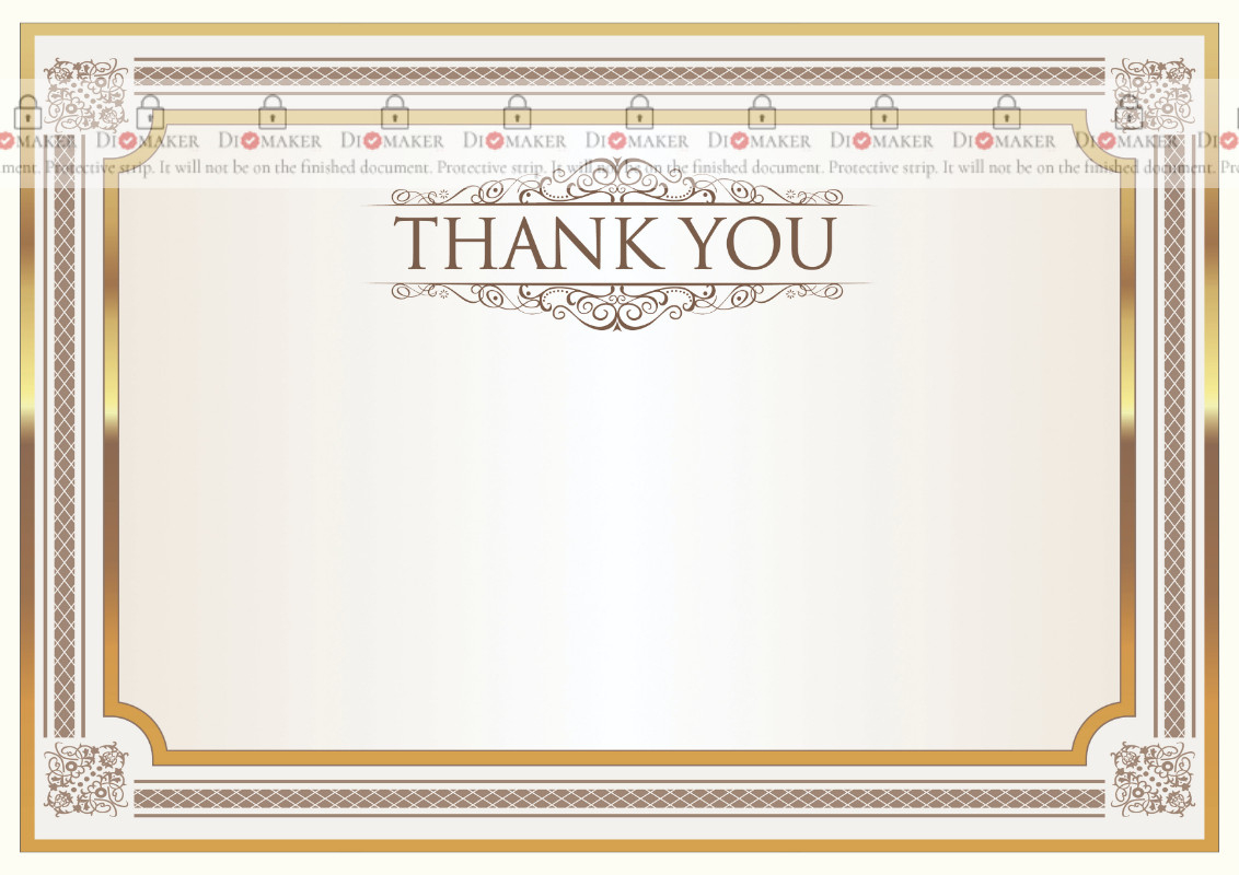 Thank You Card Template «Shine» - Dimaker - Templates - Thank You Card with regard to Printable Thank You Cards And Envelopes
