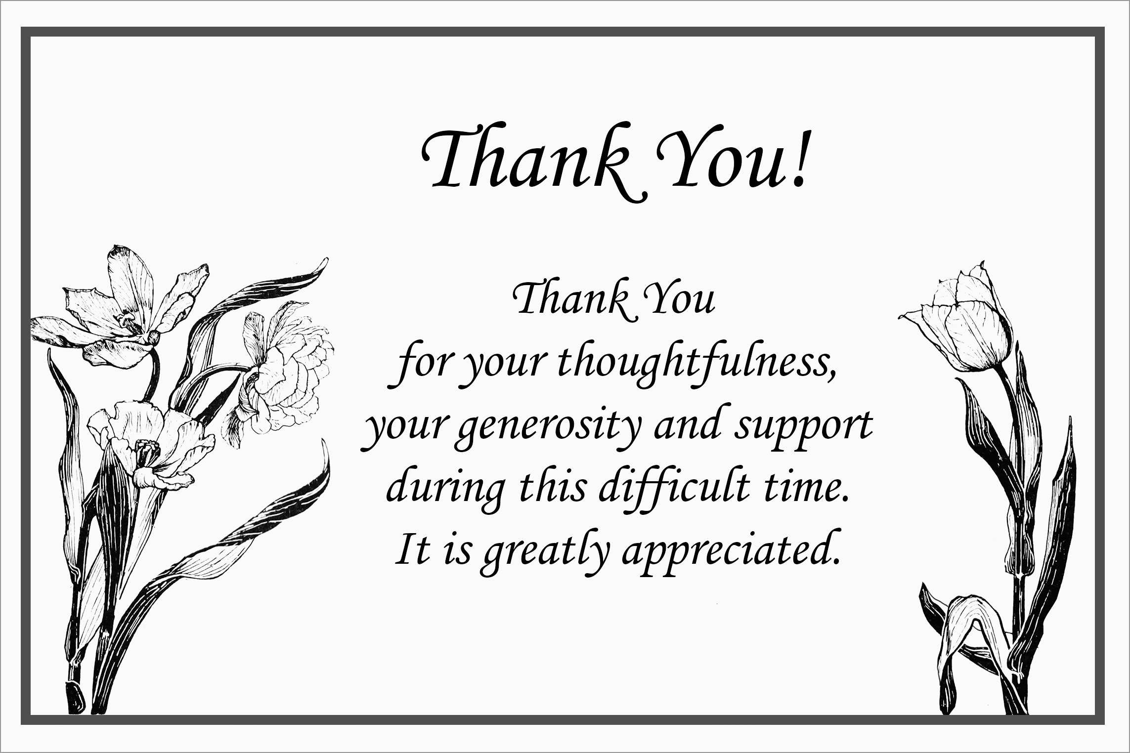 Thank You Flowers Hallmark Funeral Thank You Cards Assortment pertaining to Free Thank You Cards Hallmark Printable