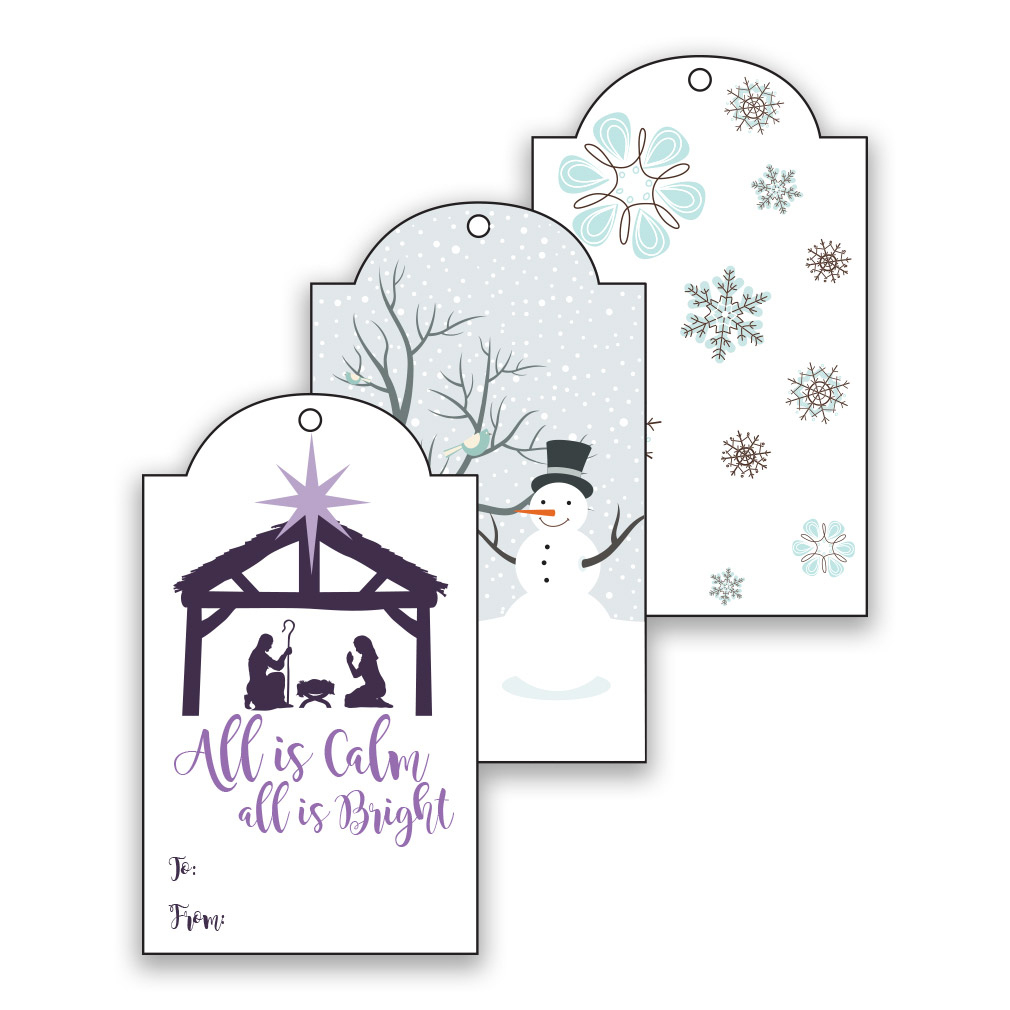 Winter Lds Christmas Gift Tags - Digital Download In Lds Holiday with Free Printable Religious Christmas Tags