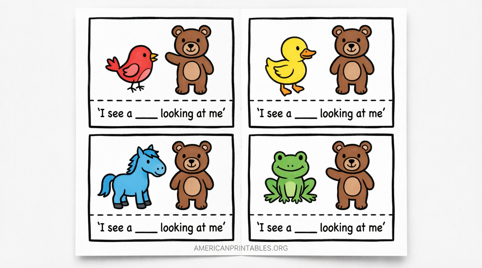Brown Bear Brown Bear Free Printable Mini Book (4)