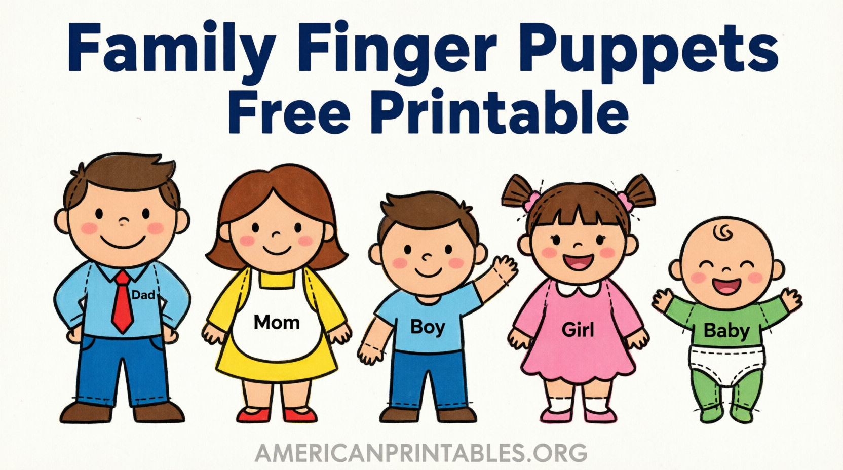 Family Finger Puppets Free Printable Guide (1)