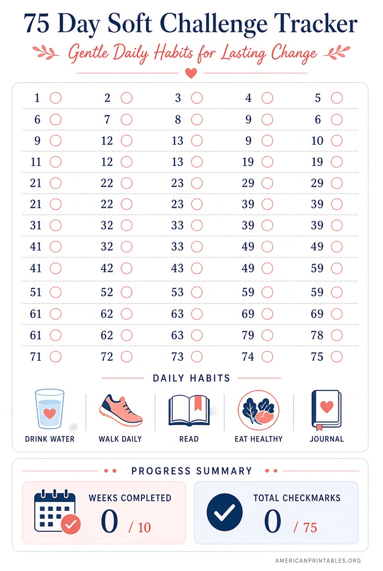 Free 75 Soft Challenge Tracker Printable PDF (1)
