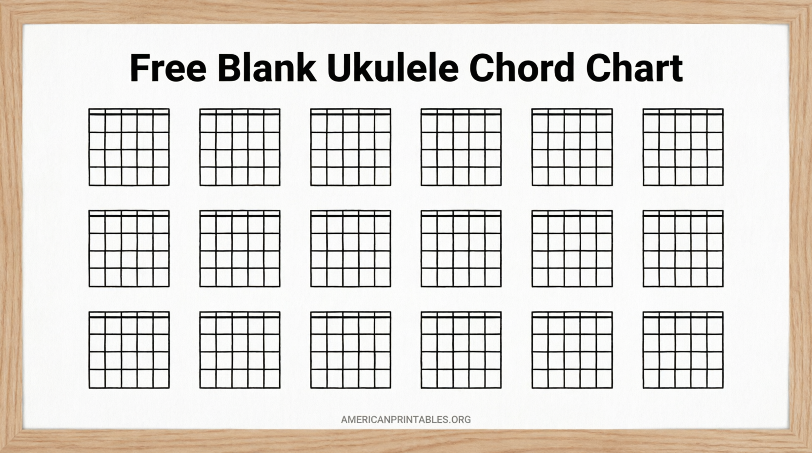 Free Blank Ukulele Chord Chart Printable PDFs (1)