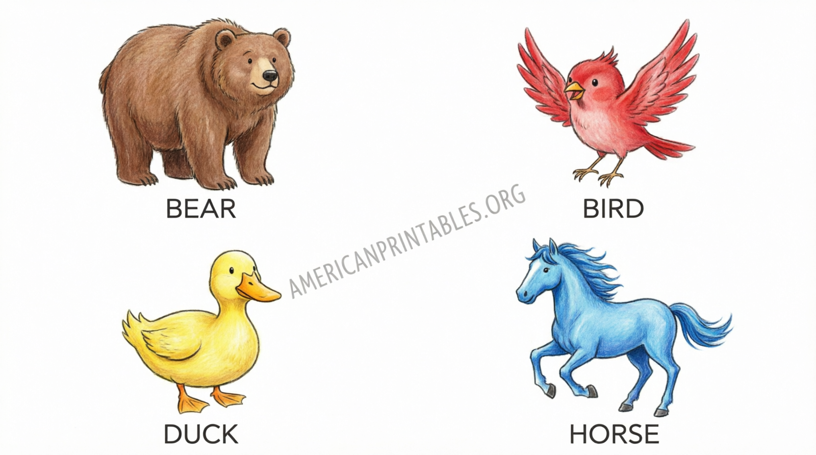 Free Brown Bear Printables PDF for Kids (3)
