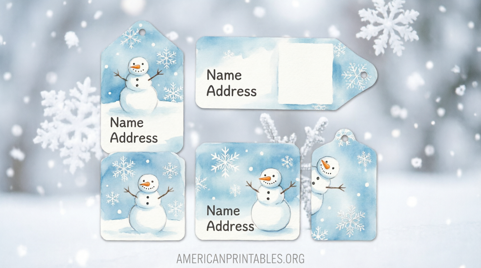 Free Christmas Address Labels Printable (2)