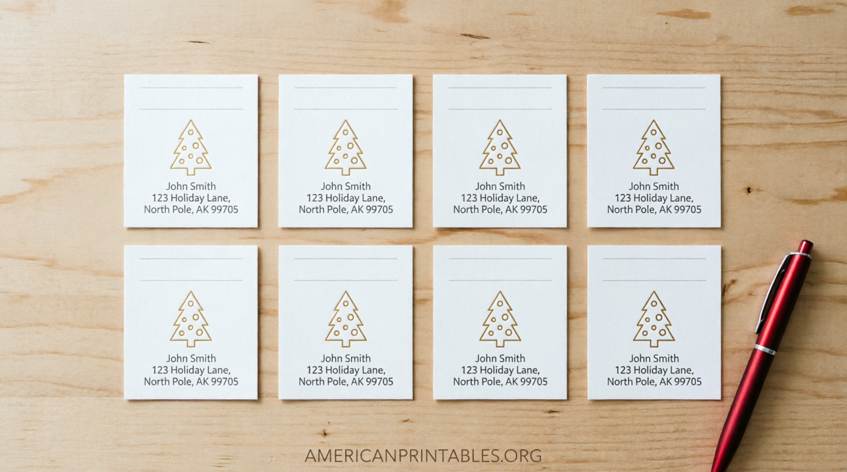 Free Christmas Address Labels Printable (4)
