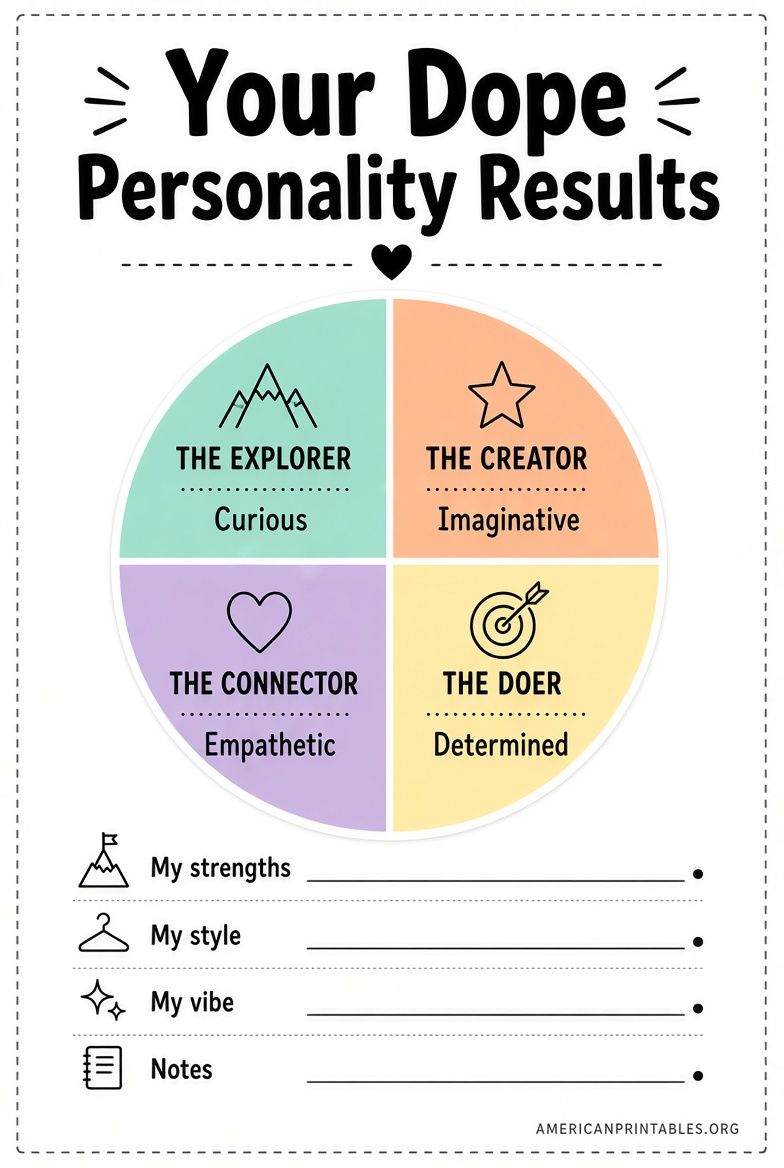 Free DOPE Personality Test Printable Guide (2)