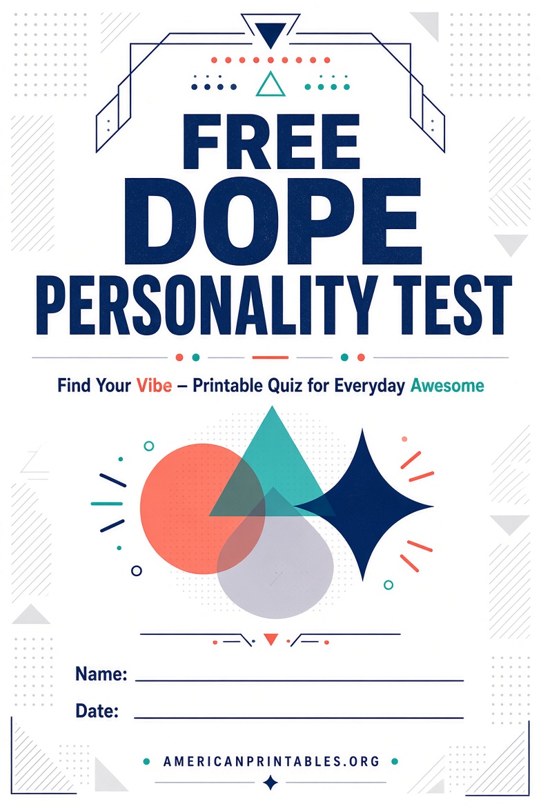 Free DOPE Personality Test Printable Guide (3)