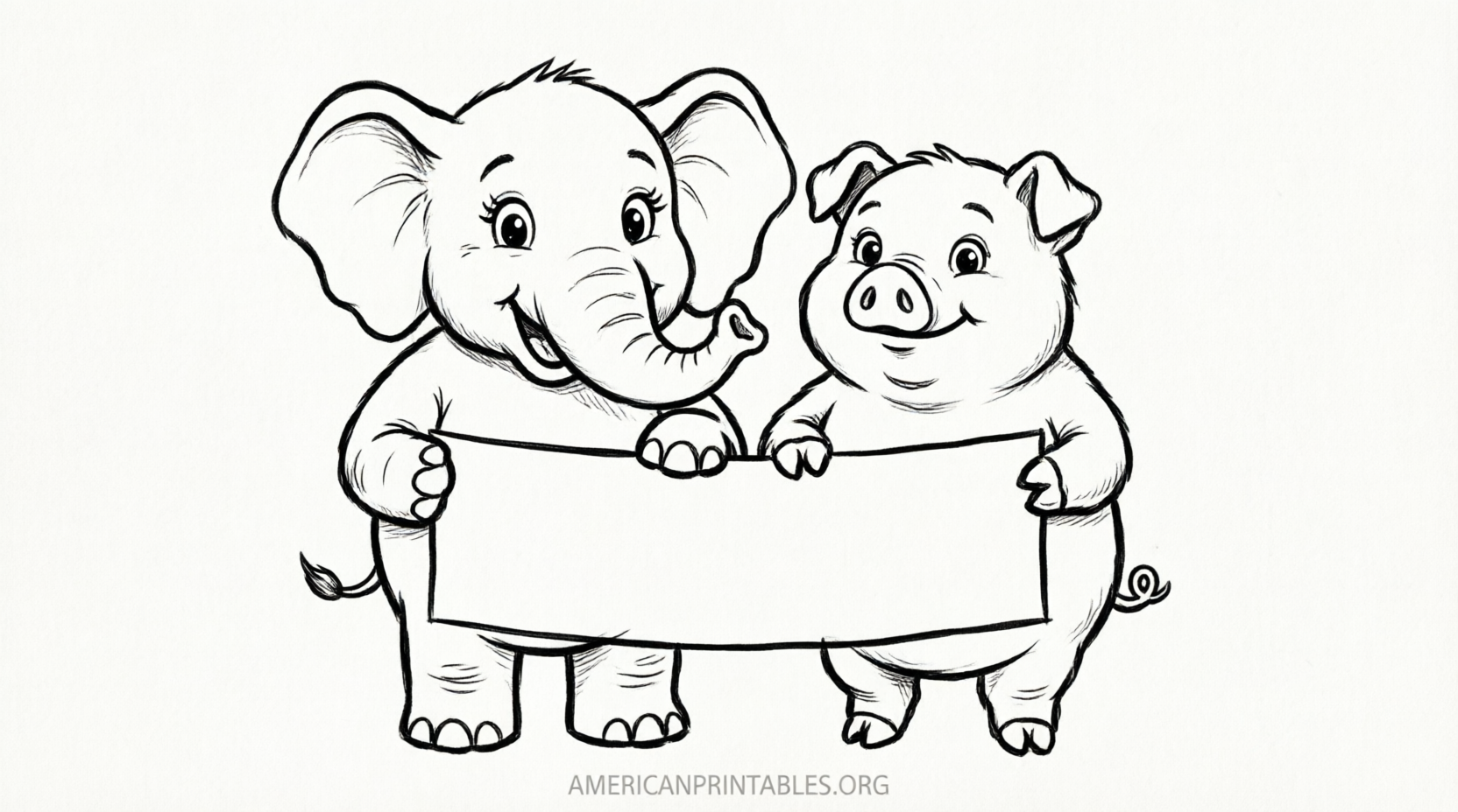 Free Elephant and Piggie Printables for Kids (1)