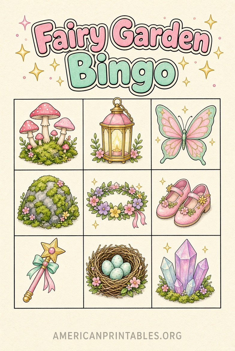 Free Fairy Scavenger Hunt Printables for Kids (3)