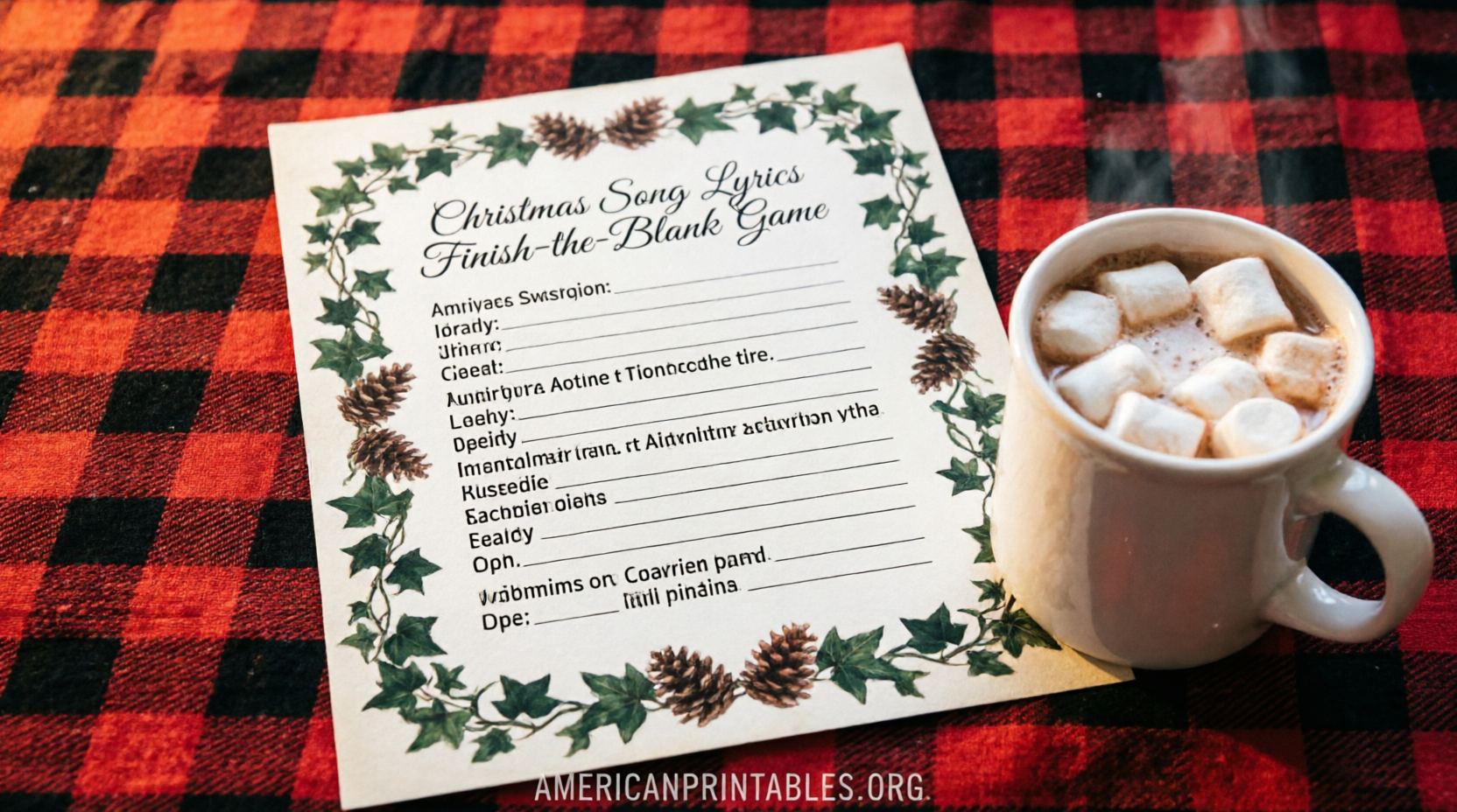 Free Finish Christmas Song Lyrics Game Printable (3)