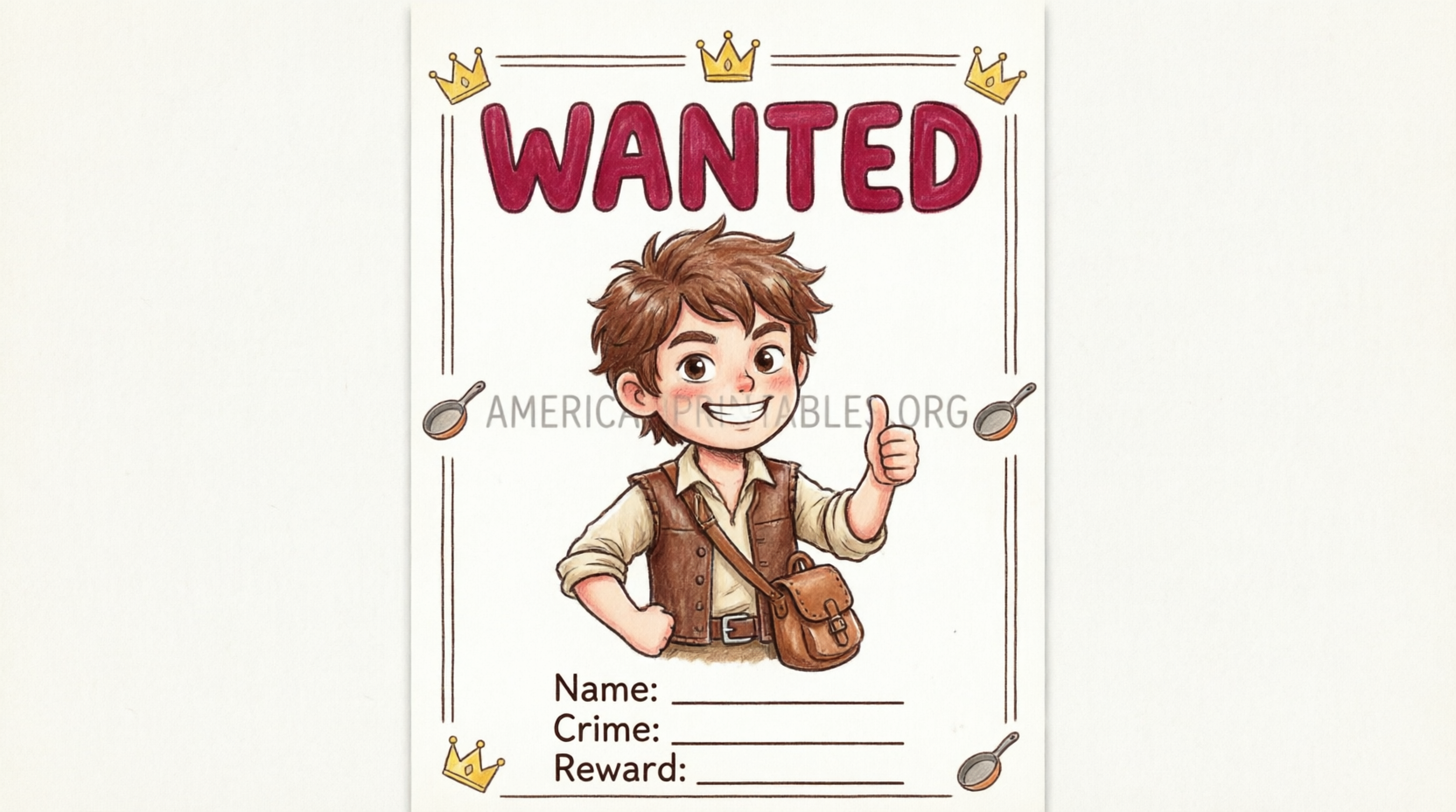 Free Flynn Rider Wanted Poster Printable (2)