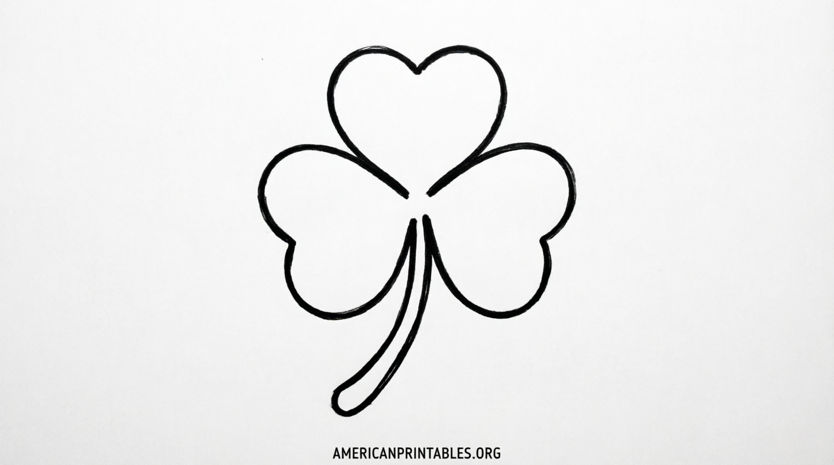 Free Four Leaf Clover Template Printables (1)