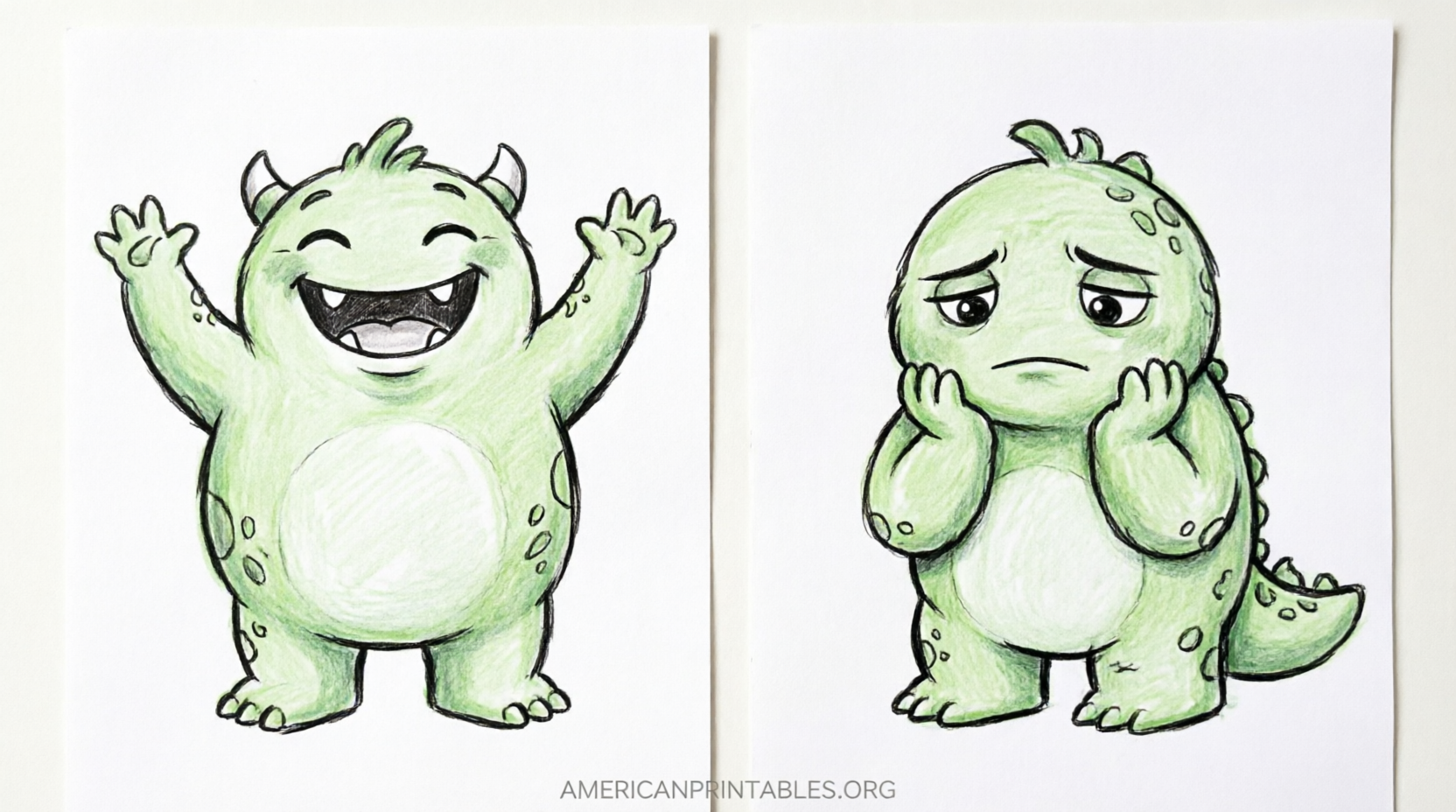 Free Go Away Big Green Monster Printable Book (4)