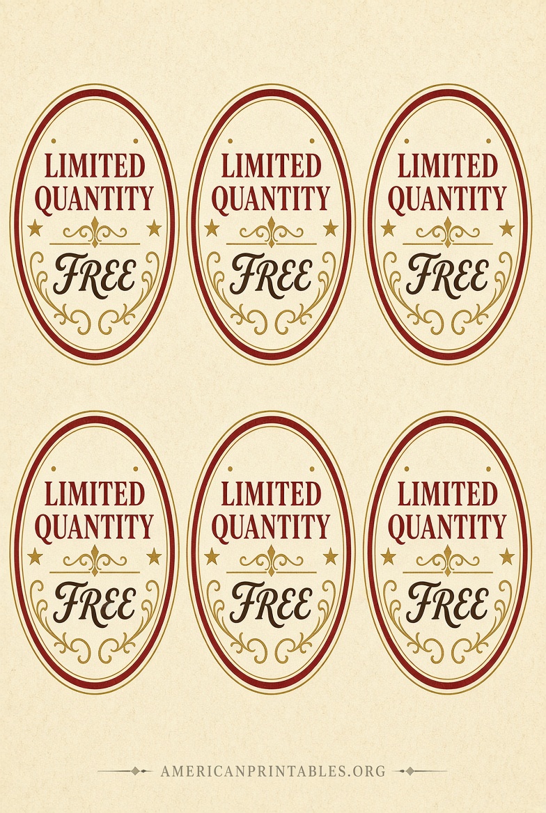 Free Limited Quantity Label Printable Guide (3)