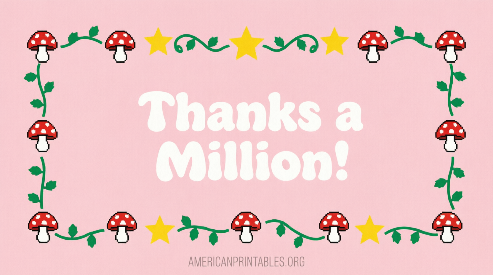 Free Mario Thank You Cards Printable Guide (4)