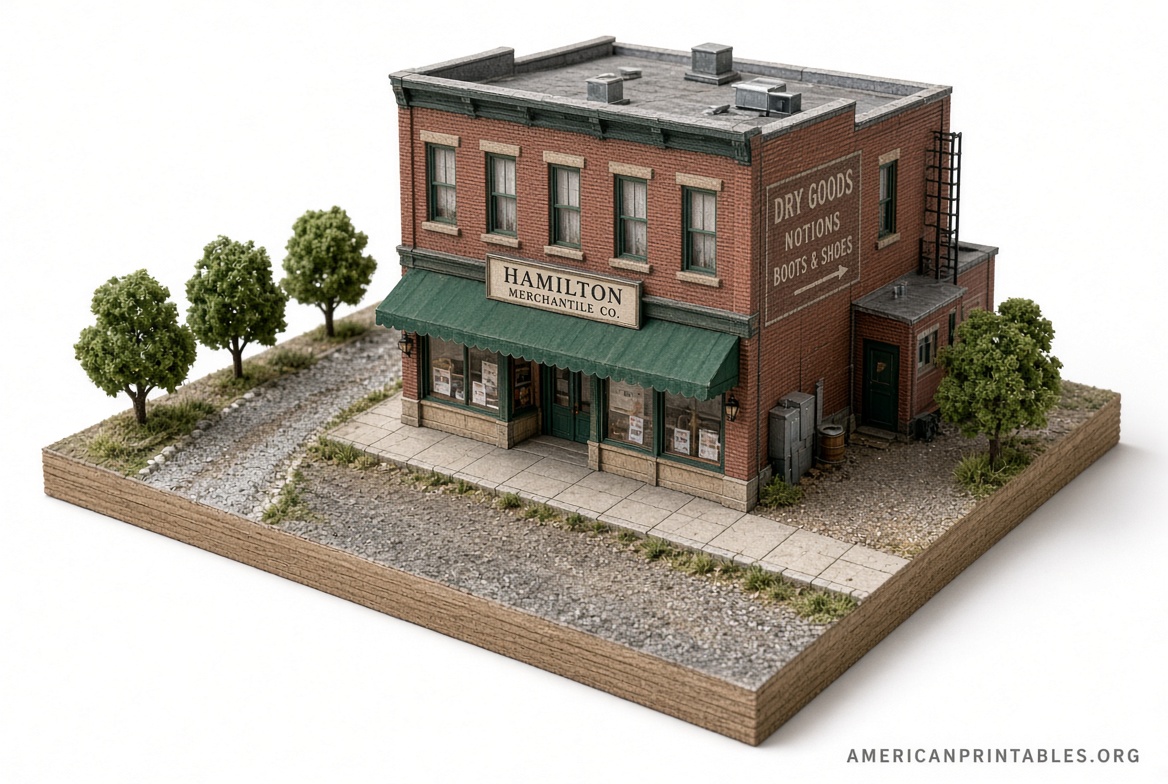 Free N Scale Printable Buildings Guide (4)