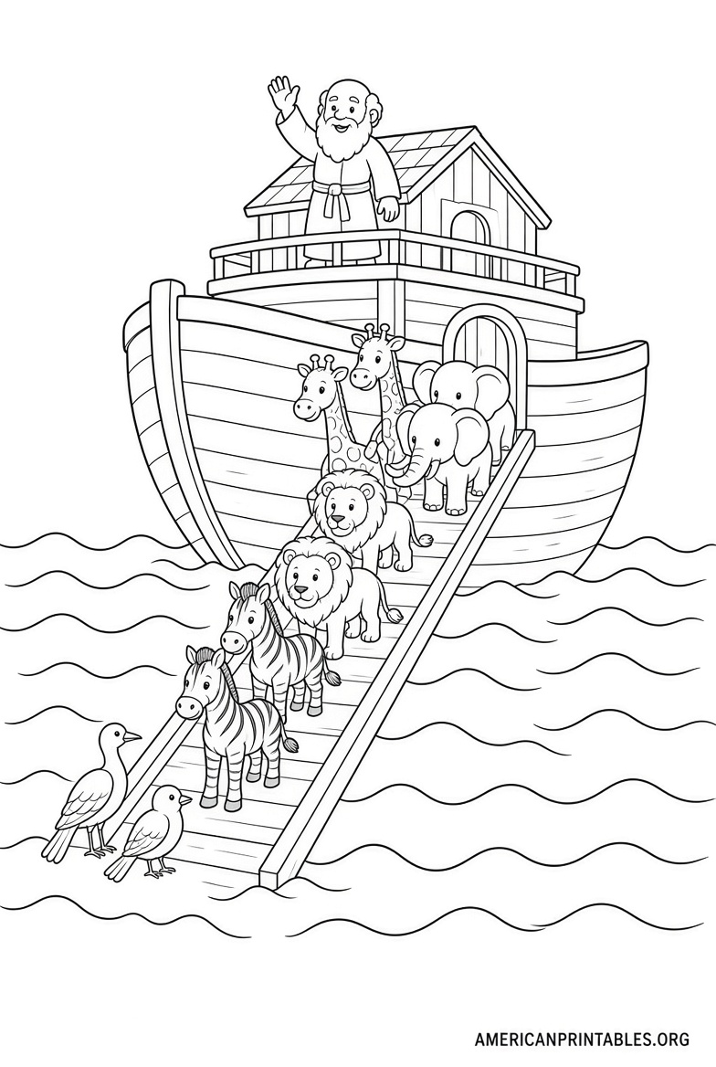 Free Noah's Ark Printable Pictures for Kids (1)