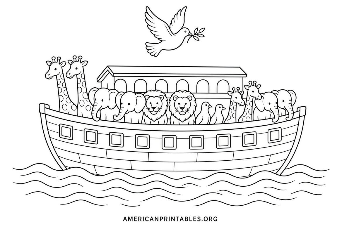 Free Noah's Ark Printable Pictures for Kids (2)