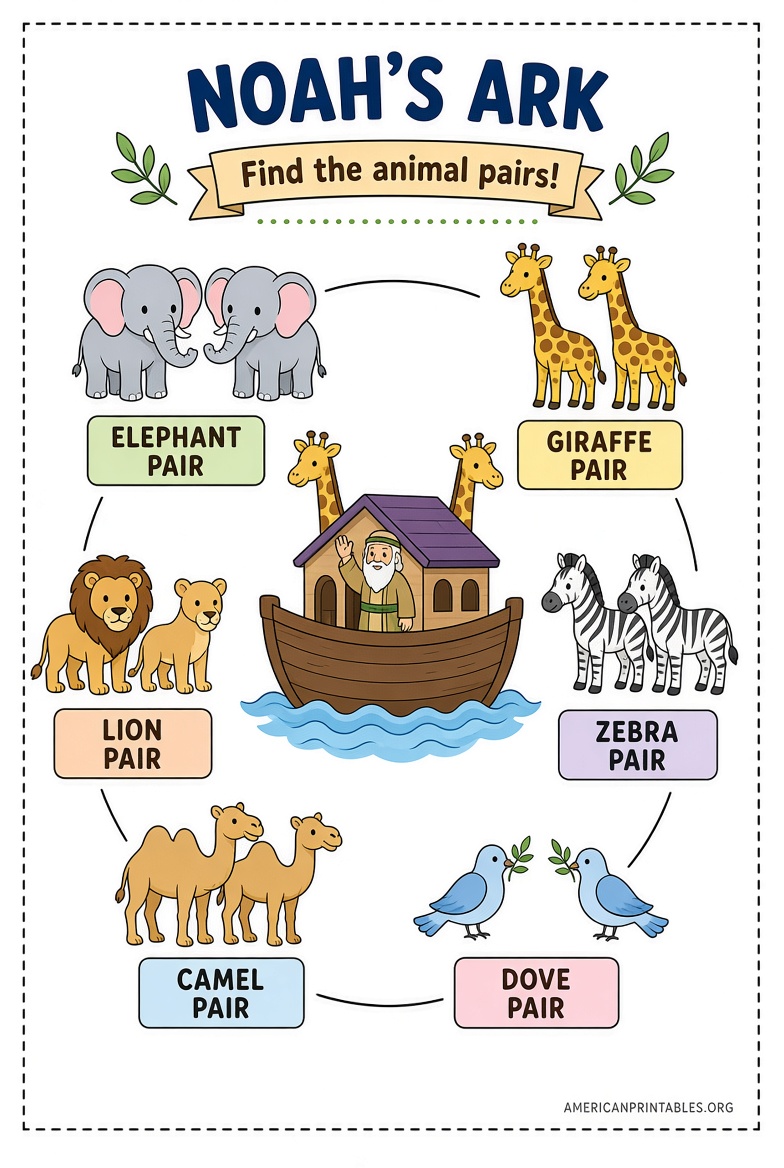 Free Noah's Ark Printable Pictures for Kids (3)