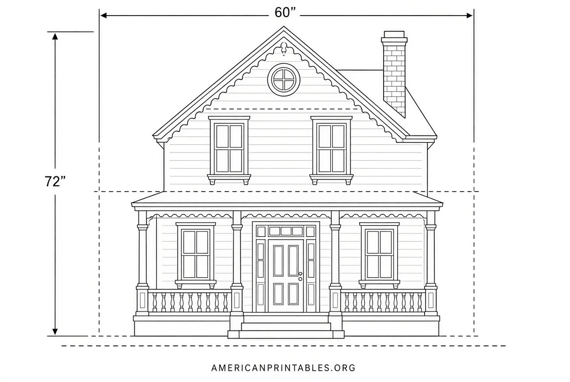 Free PDF Dollhouse Plans Printable DIY Guide (3)