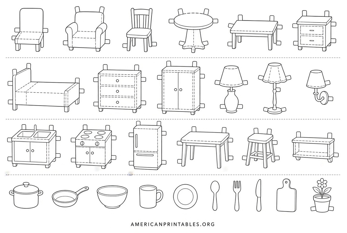Free PDF Dollhouse Plans Printable DIY Guide (4)