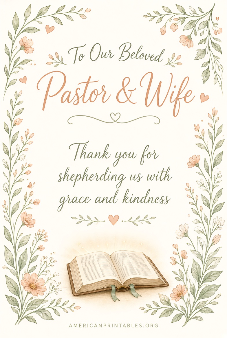 Free Pastor & Wife Appreciation Cards Printables (3)