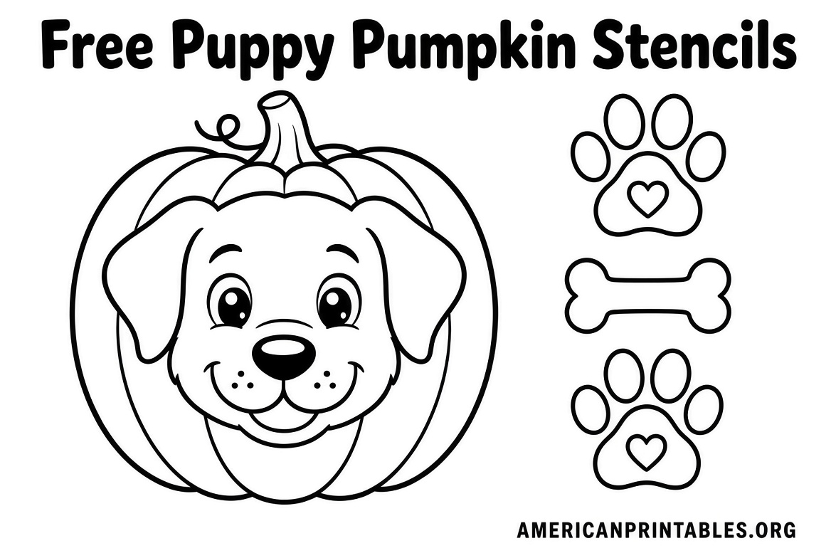 Free Paw Patrol Pumpkin Stencil Printable (2)