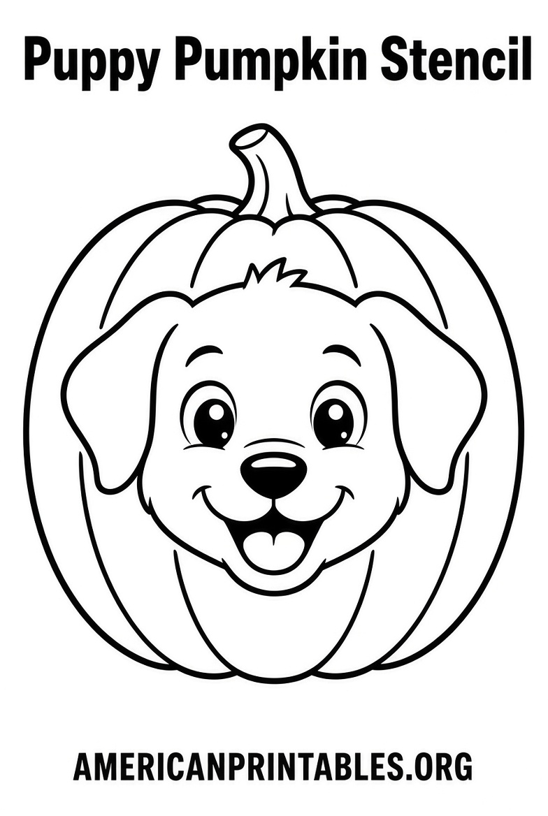 Free Paw Patrol Pumpkin Stencil Printable (4)