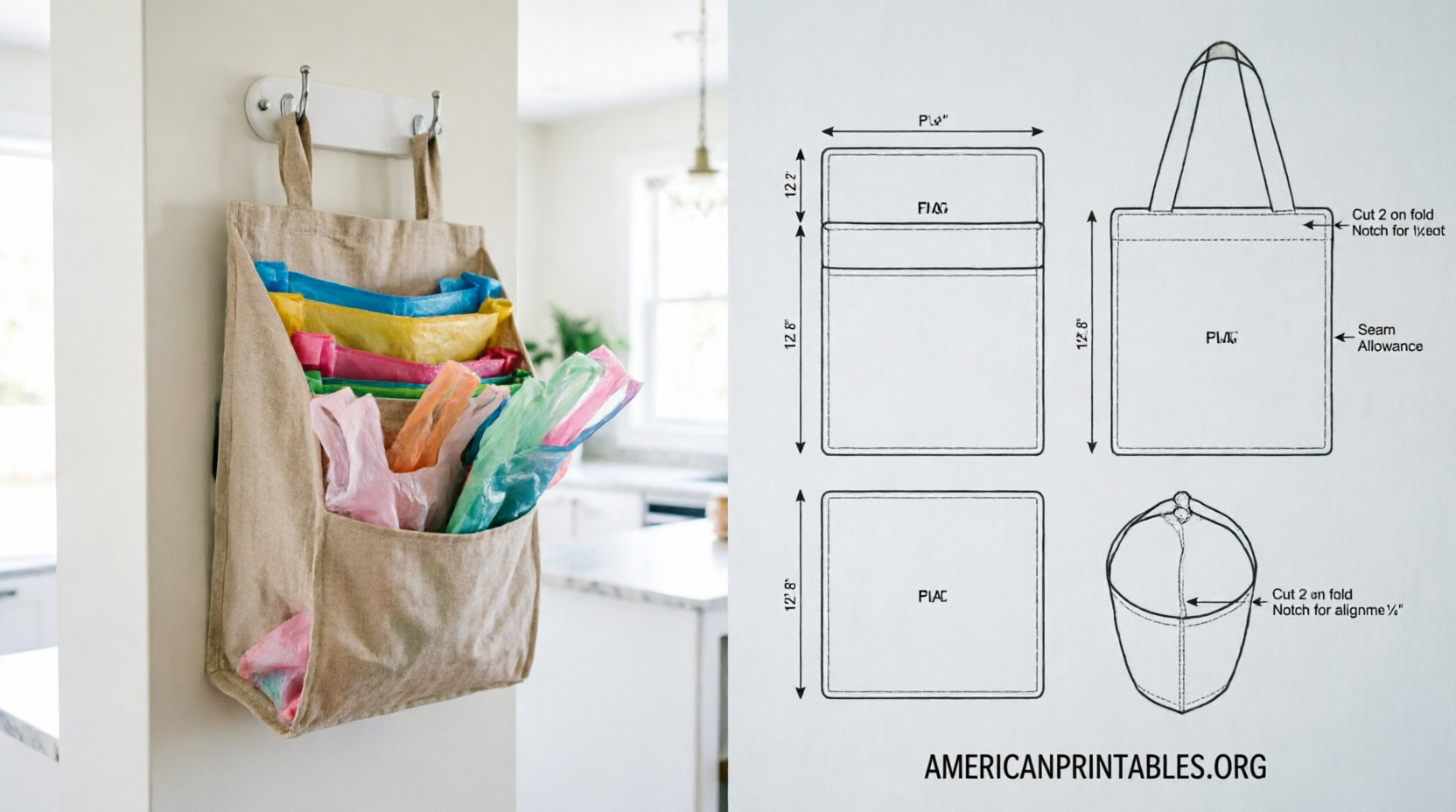 Free Plastic Bag Holder Printable Pattern (2)
