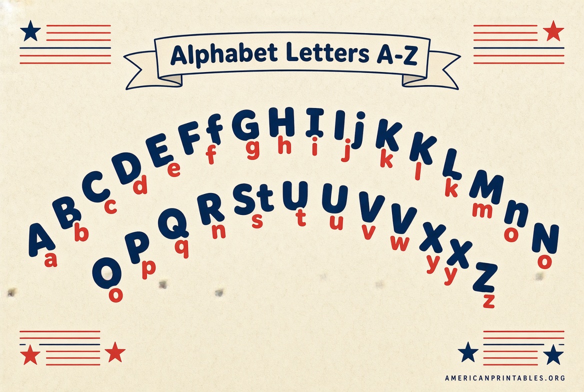 Free Printable Alphabet Letters Upper & Lower Case (3)