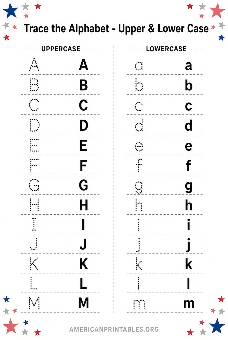 Free Printable Alphabet Letters Upper & Lower Case (4)