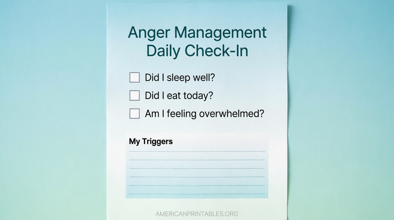 Free Printable Anger Management Activities (4)