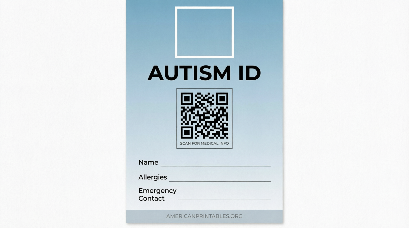 Free Printable Autism ID Cards for Safety (3)