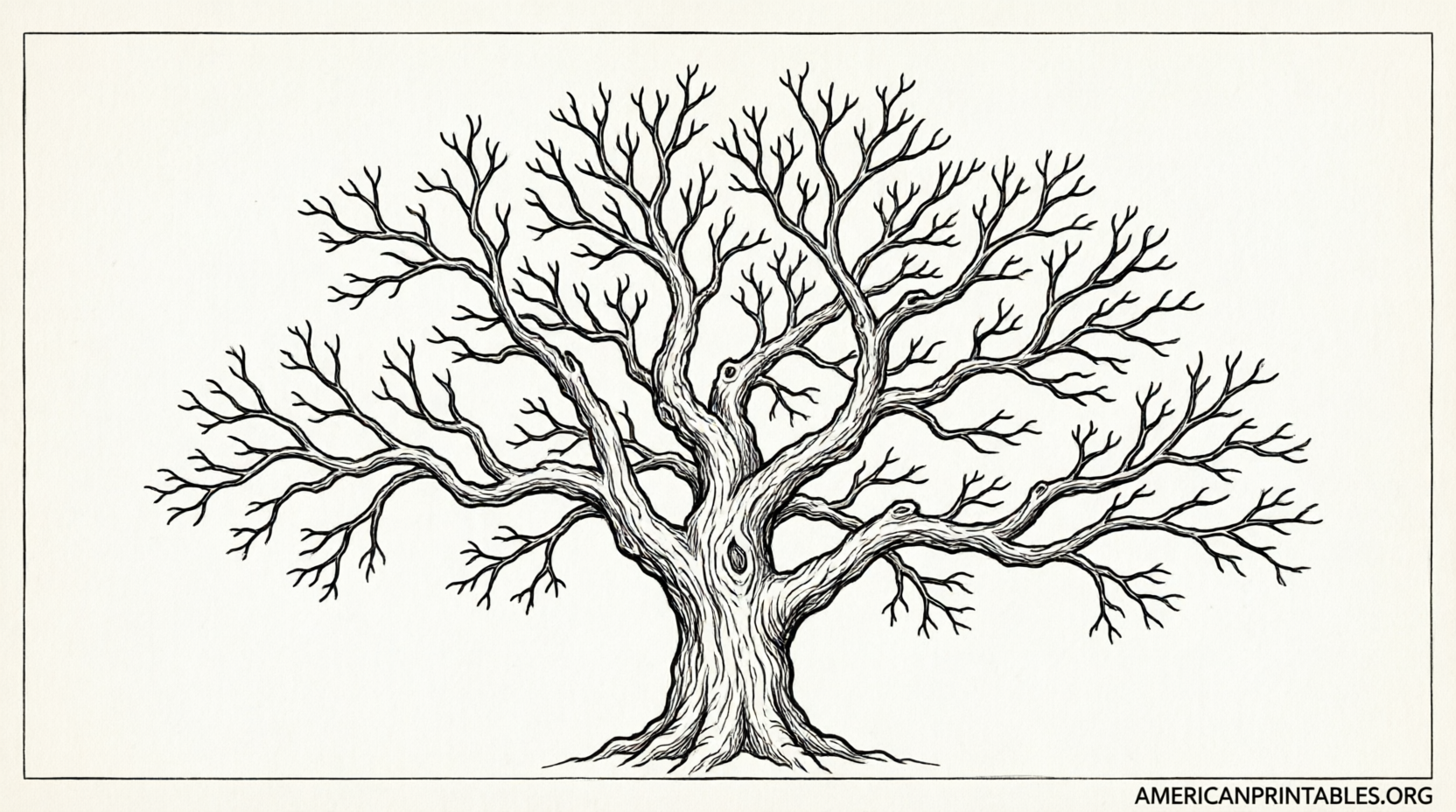 Free Printable Bare Tree Template (2)