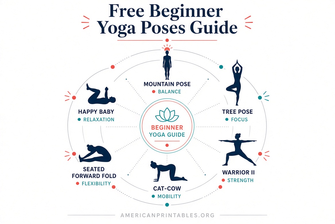 Free Printable Beginner Yoga Poses Chart (2)
