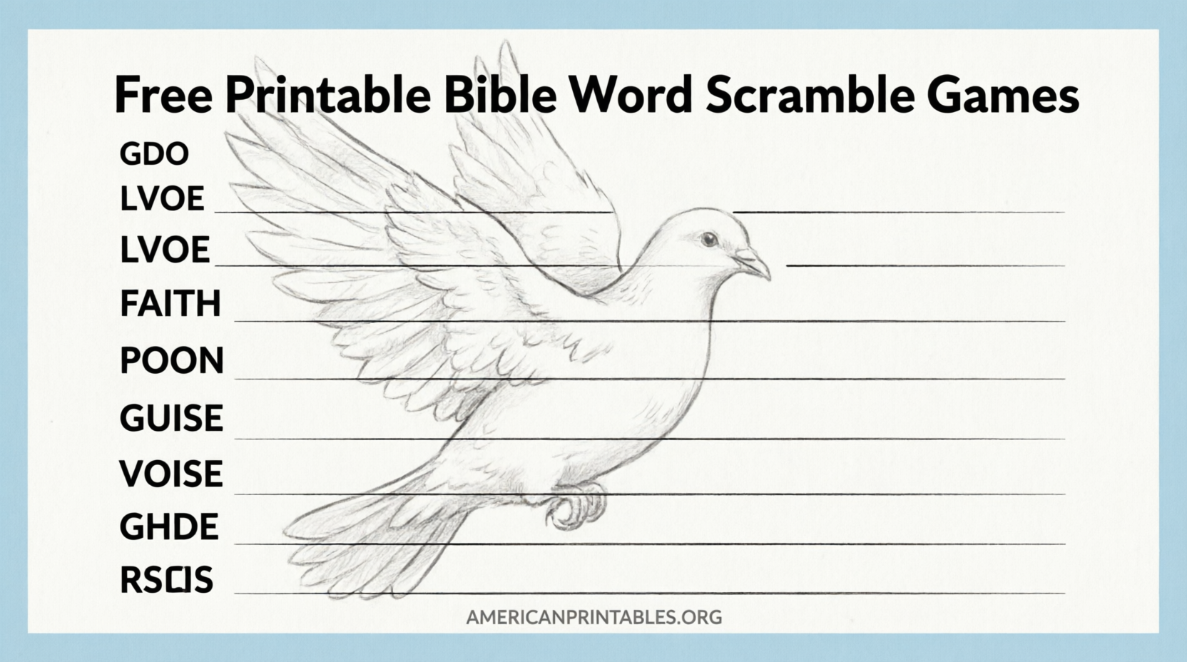 Free Printable Bible Word Scramble Games (1)