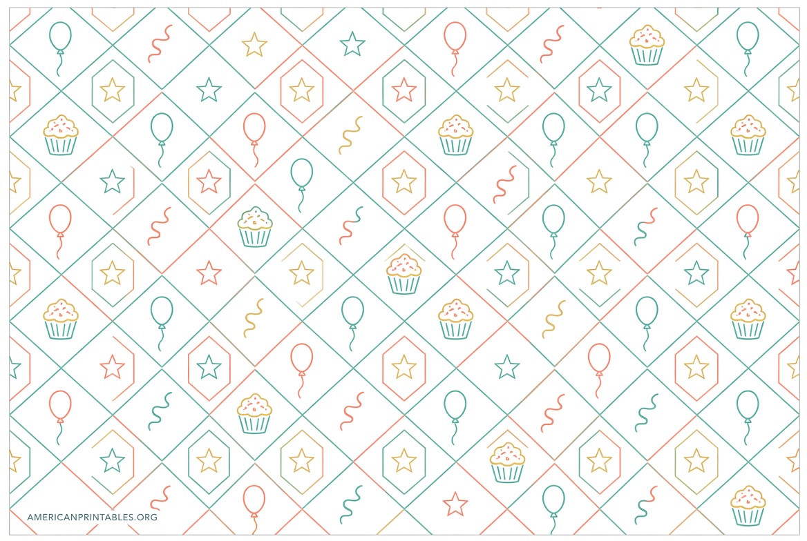 Free Printable Birthday Wrapping Paper (2)