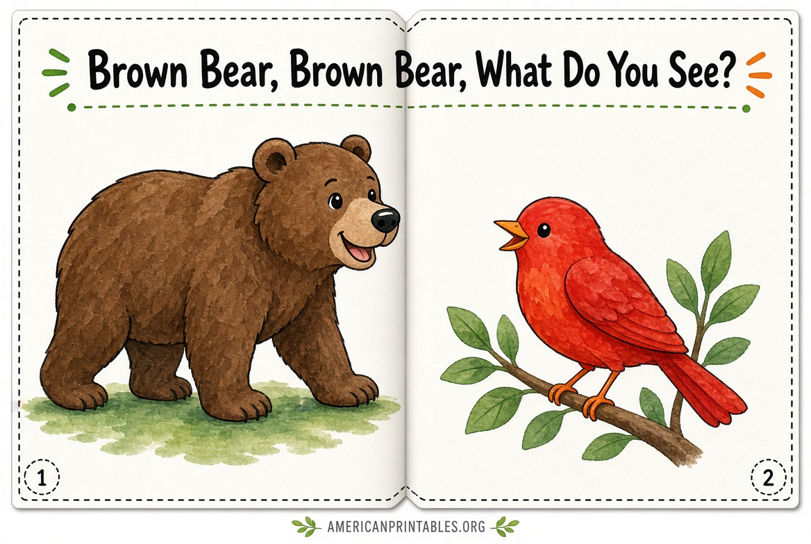 Free Printable Brown Bear Brown Bear Book (4)