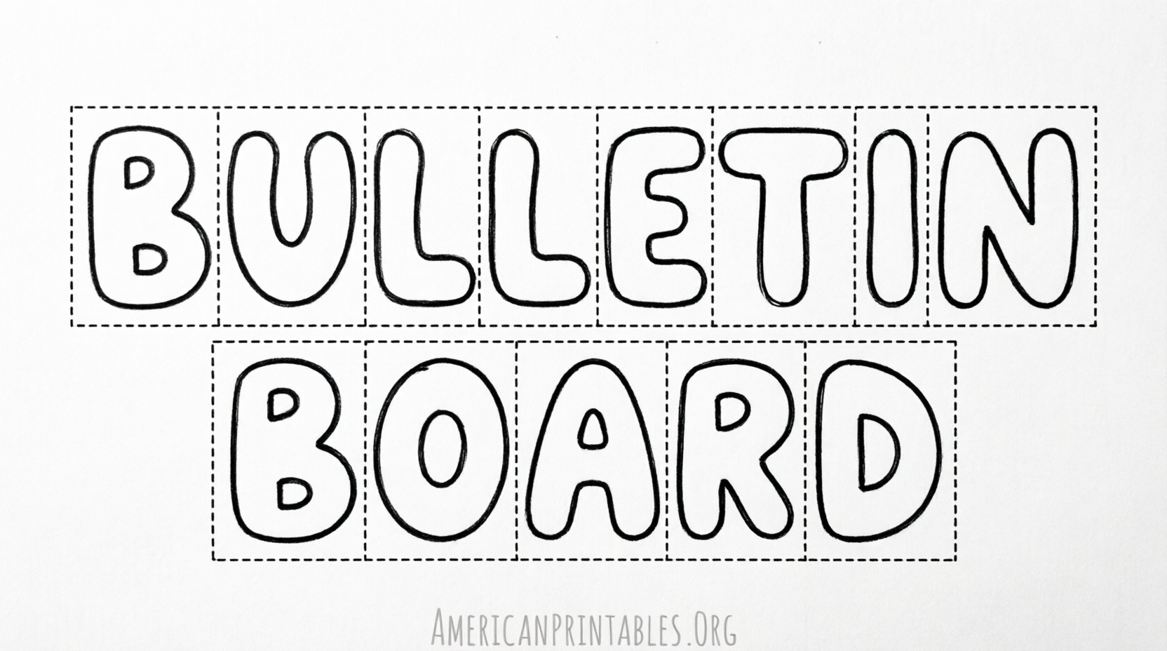 Free Printable Bubble Letters for Bulletin Boards (3)