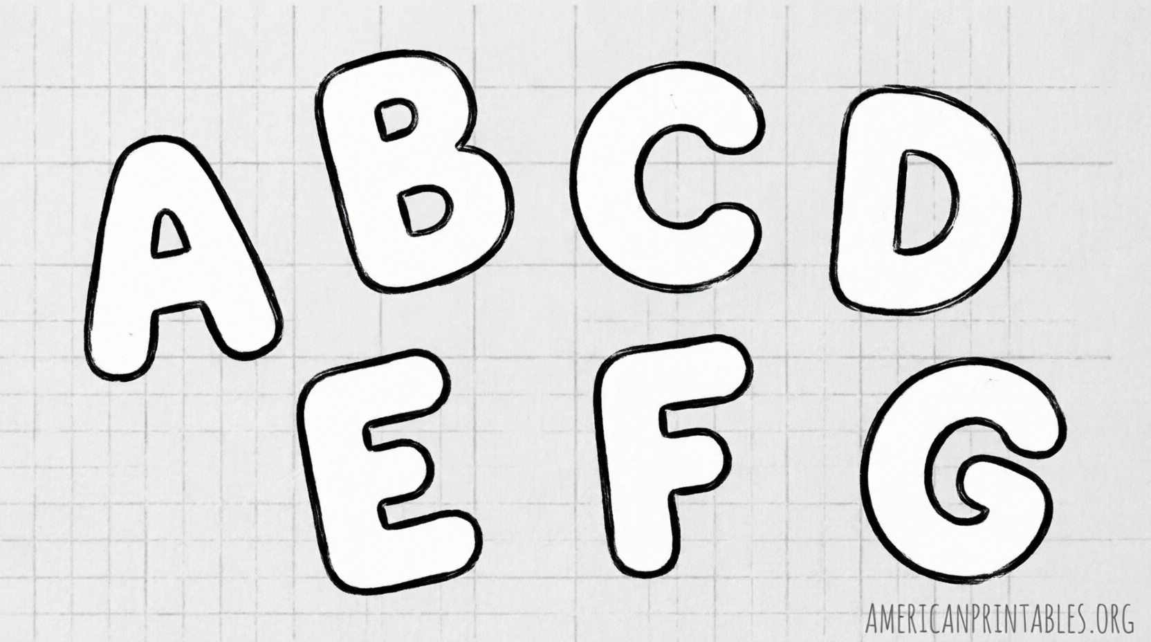Free Printable Bubble Letters for Bulletin Boards (4)