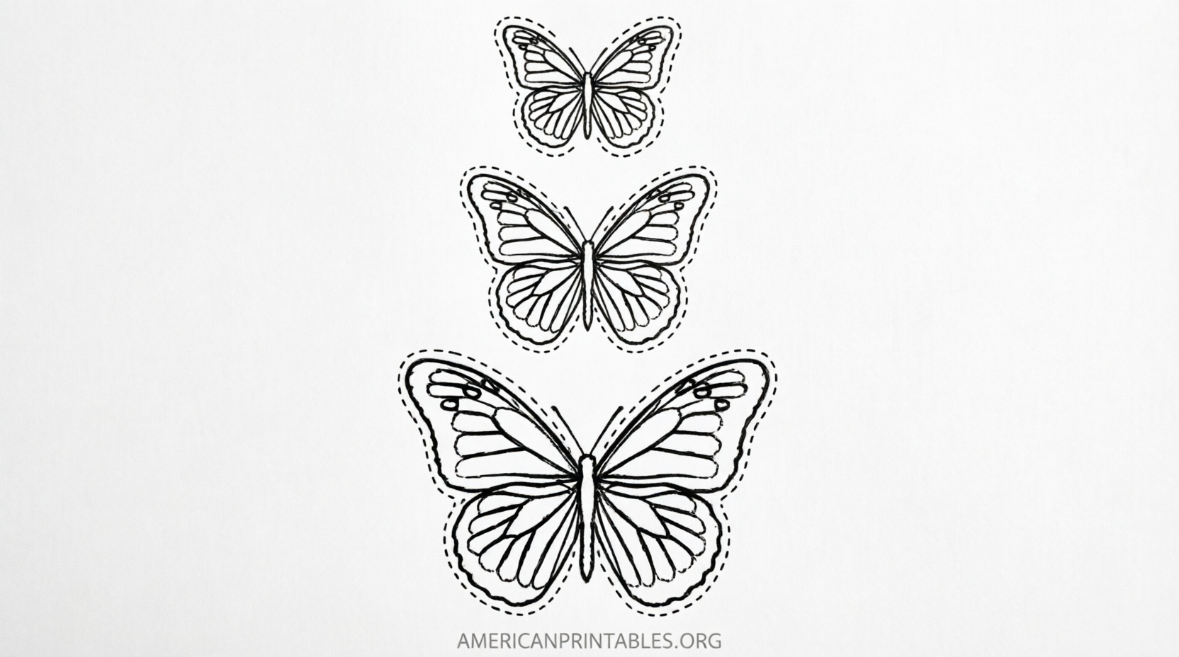 Free Printable Butterfly Templates Different Sizes (1)
