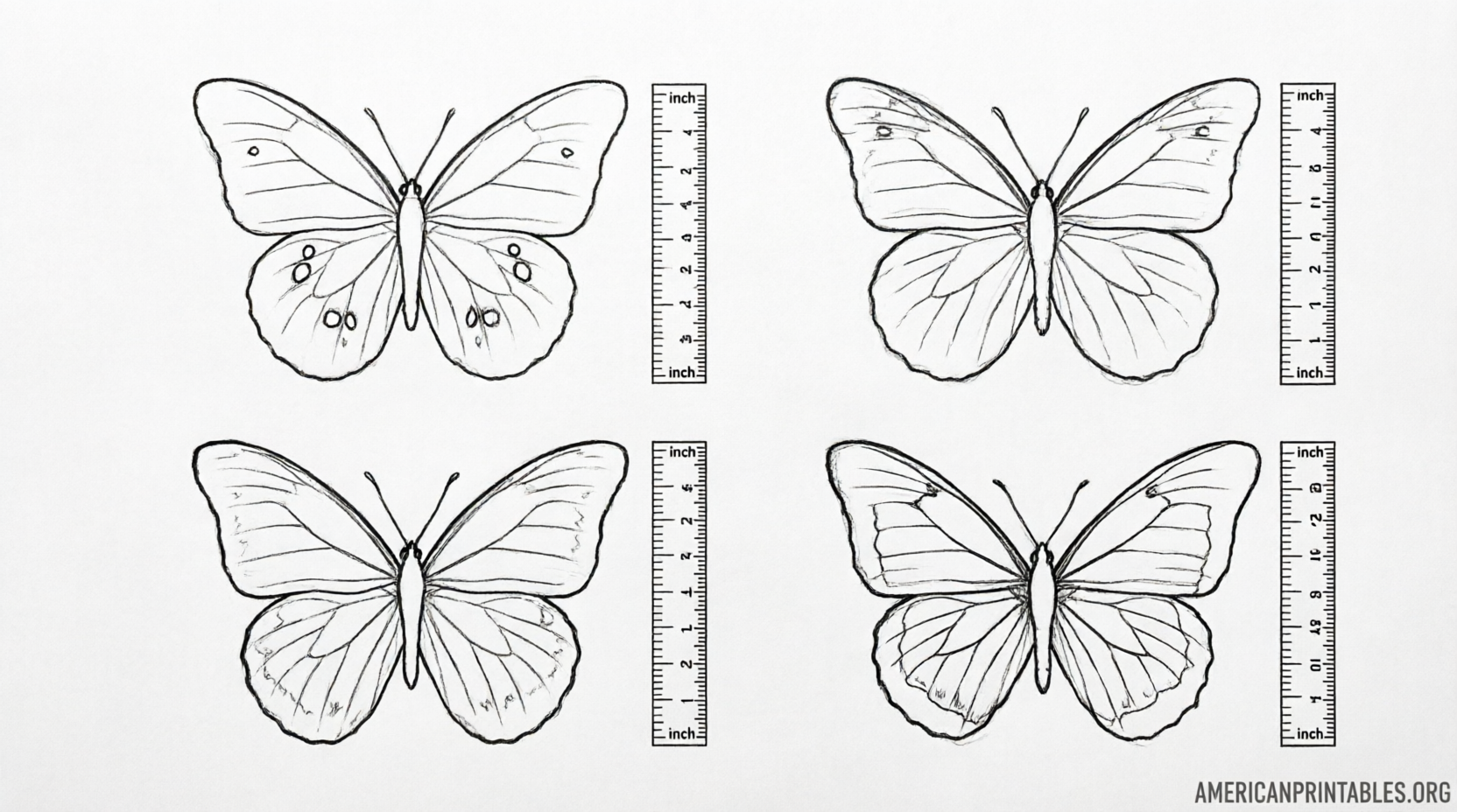 Free Printable Butterfly Templates Different Sizes (2)