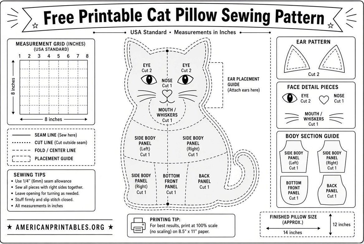 Free Printable Cat Sewing Patterns (2)