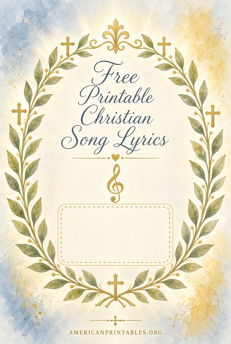 Free Printable Christian Song Lyrics (3)